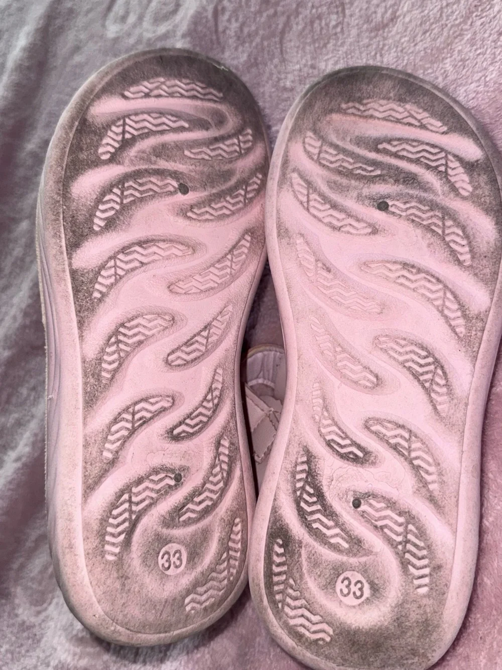 Girls' Pink Bow Embellished T-Strap Sandals